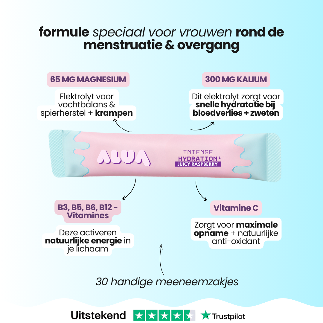 1+1 GRATIS - Alua Elektrolyten Framboos